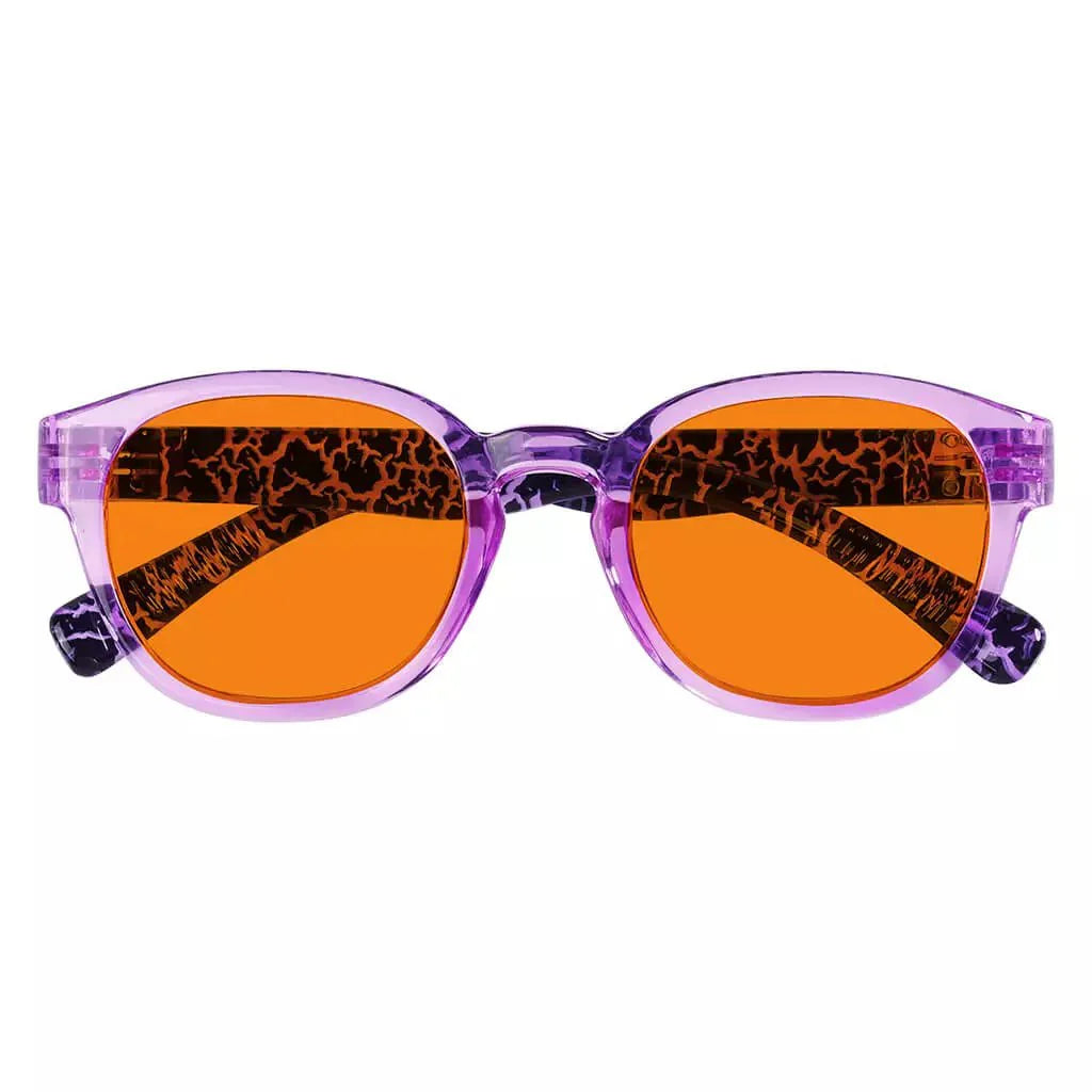 100% Blue Blocking Glasses Orange Lenses Metalless Screwless