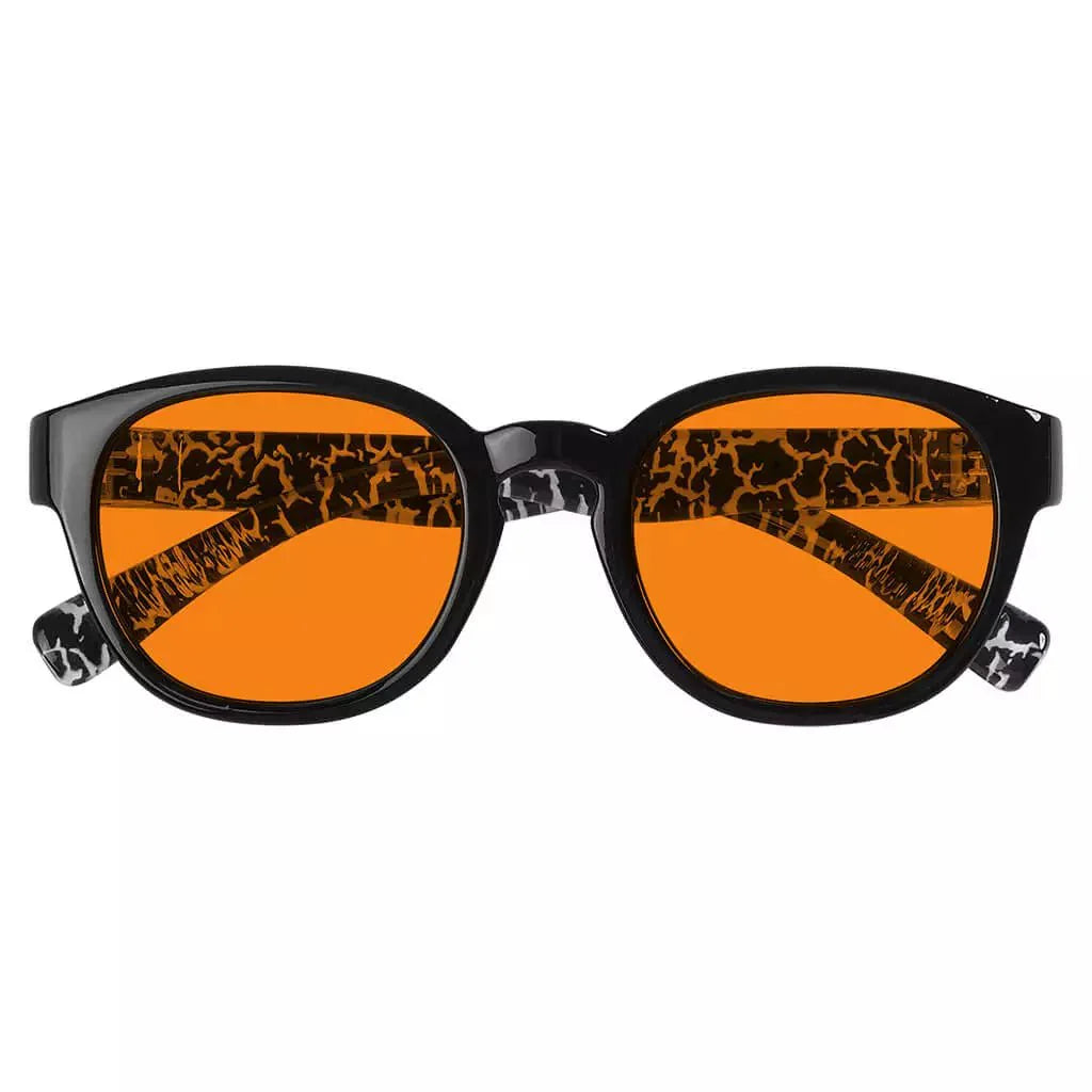 100% Blue Blocking Glasses Orange Lenses Metalless Screwless