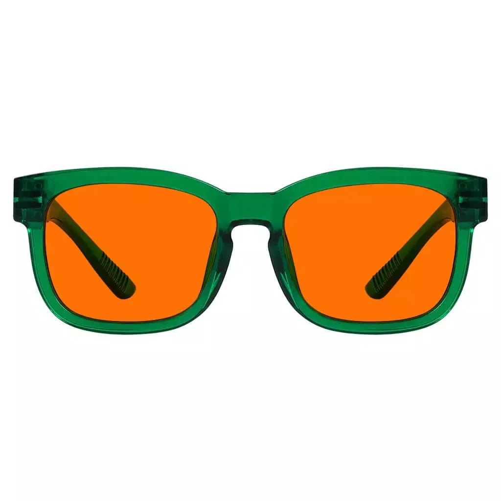 100% Blue Blocking Glasses Nighttime Oversize Metalless R033-B98