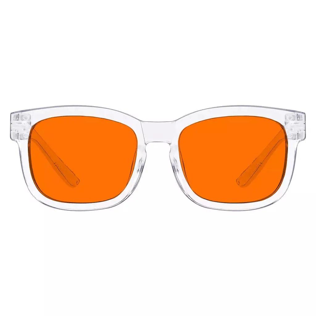 100% Blue Blocking Glasses Nighttime Oversize Metalless R033-B98