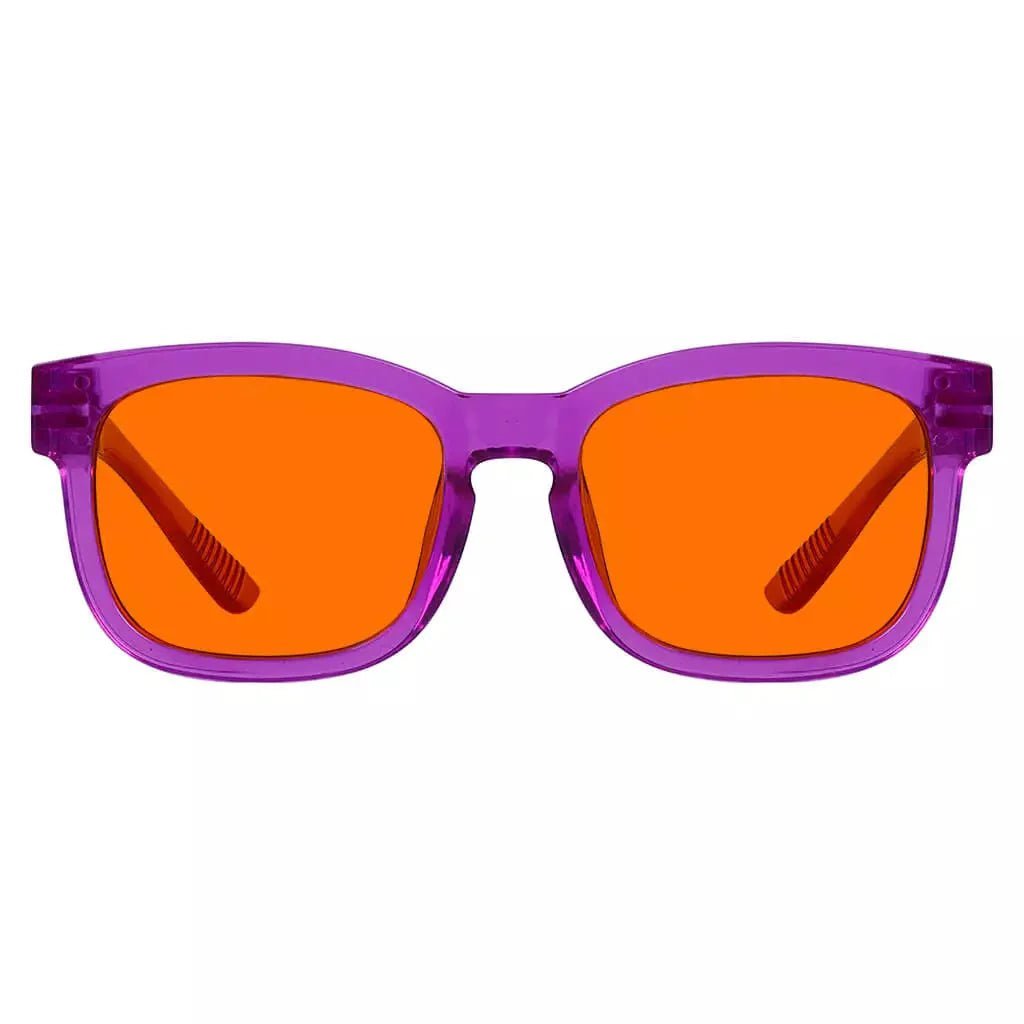 100% Blue Blocking Glasses Nighttime Oversize Metalless R033-B98