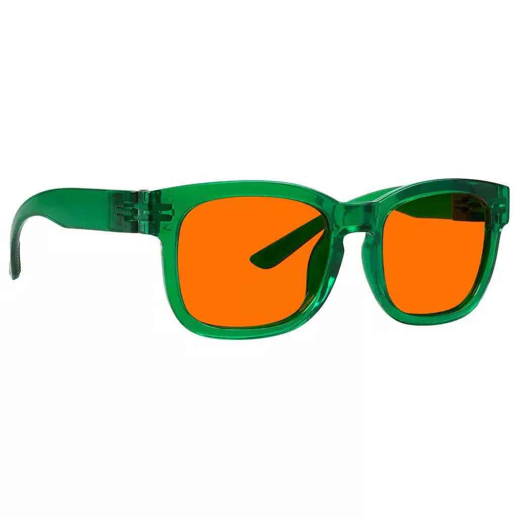 100% Blue Blocking Glasses Nighttime Oversize Metalless R033-B98