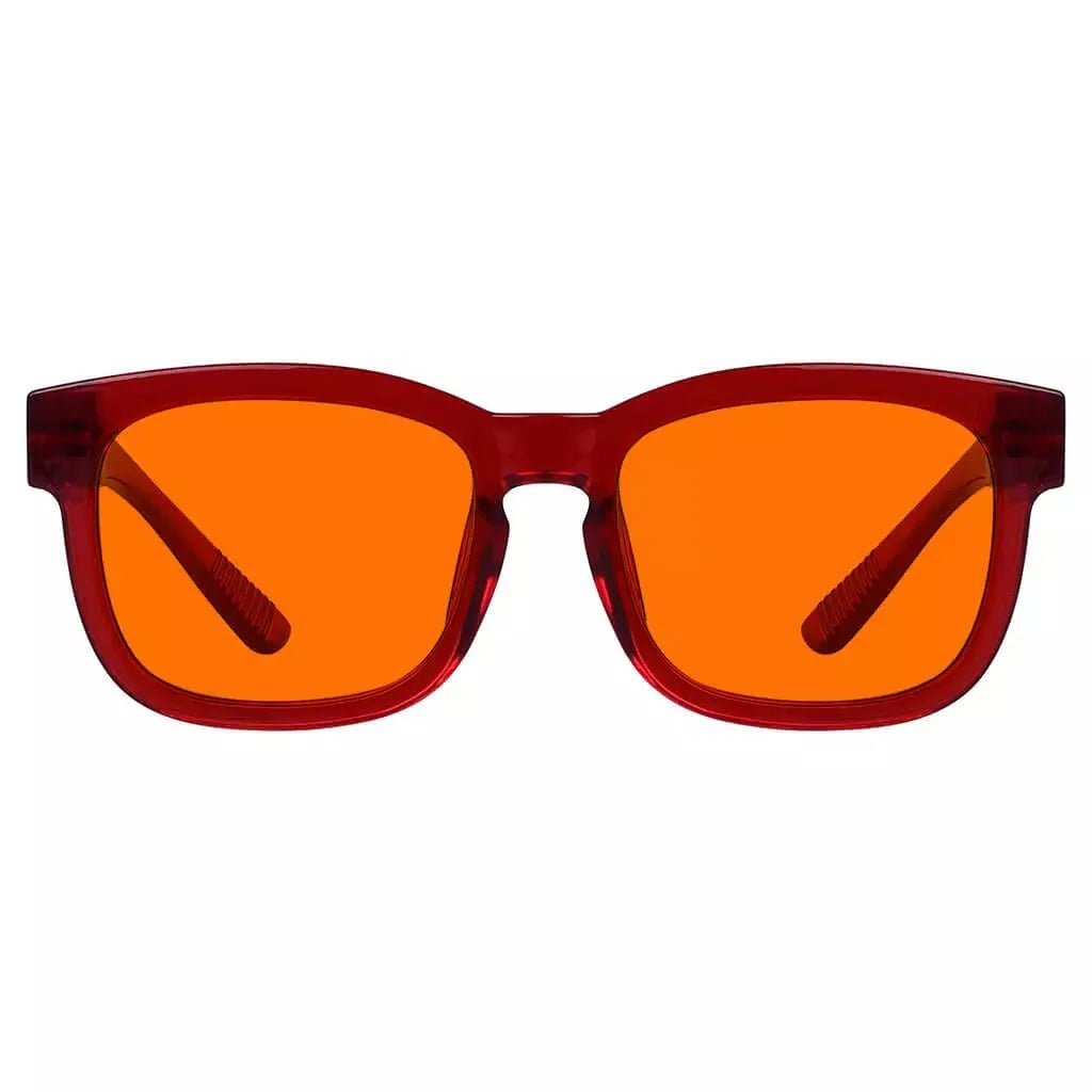 100% Blue Blocking Glasses Nighttime Oversize Metalless R033-B98