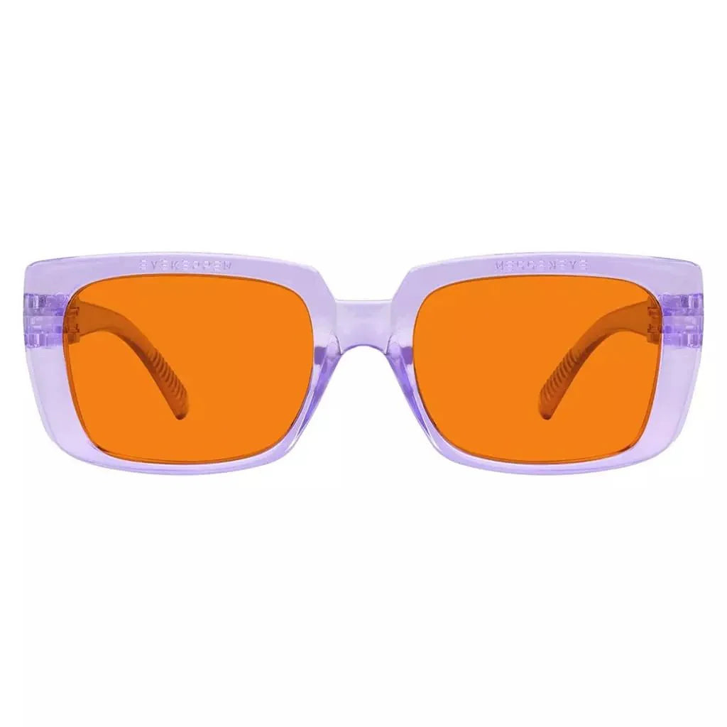 100% Blue Blocking Nighttime Orange Glasses Metalless Specs NR9107-B98