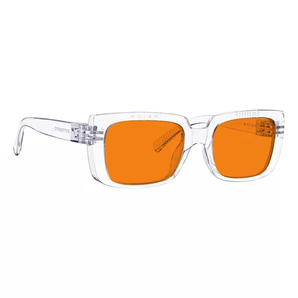 100% Blue Blocking Nighttime Orange Glasses Metalless Specs NR9107-B98