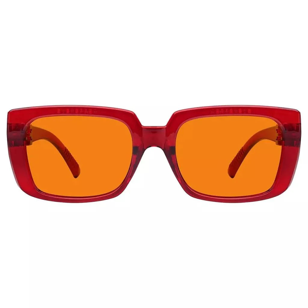 100% Blue Blocking Nighttime Orange Glasses Metalless Specs NR9107-B98