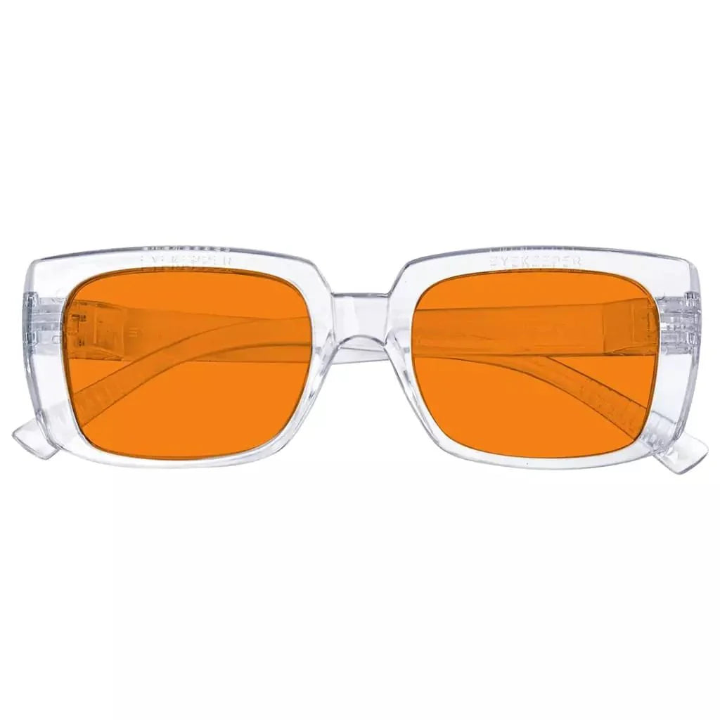100% Blue Blocking Nighttime Orange Glasses Metalless Specs NR9107-B98