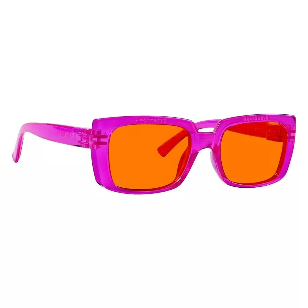 100% Blue Blocking Nighttime Orange Glasses Metalless Specs NR9107-B98