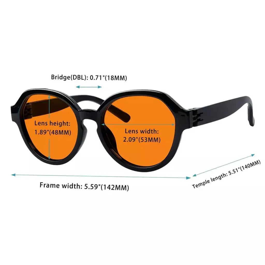 100% Blue Blocking Glasses Nighttime Metalless Specs Women R2317-B98