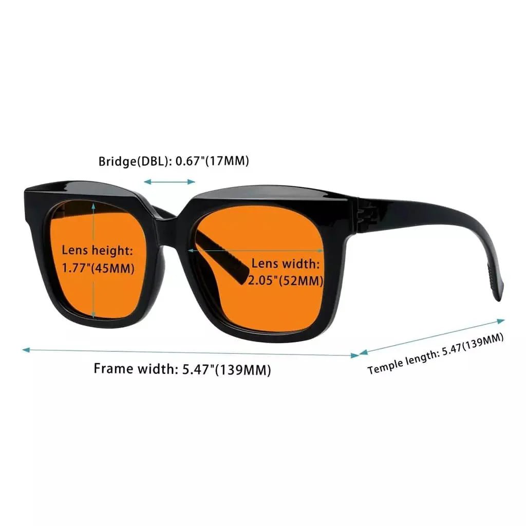 100% Blue Light Blocking Glasses Nighttime Metalless R2144-B98