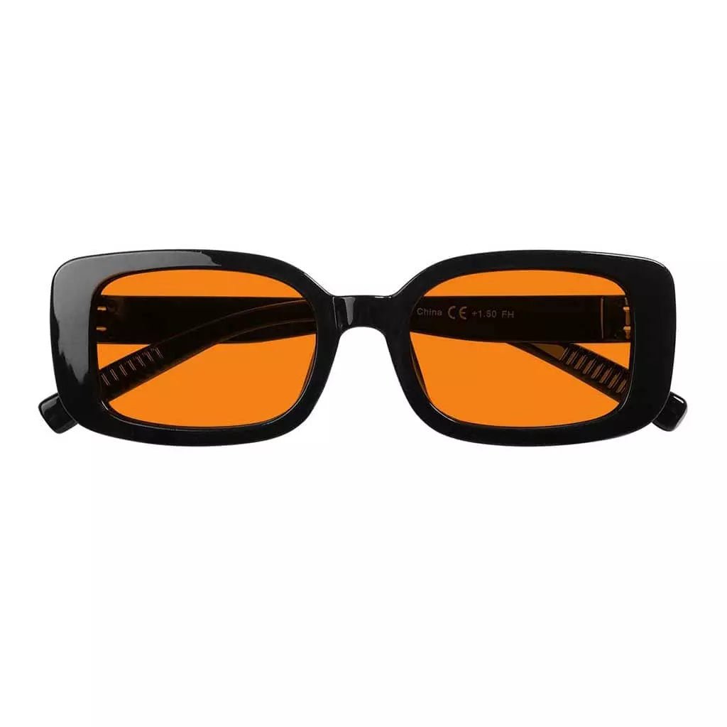 100% Blue Light Blocking Orange Glasses Metalless Screwless R2502-B98