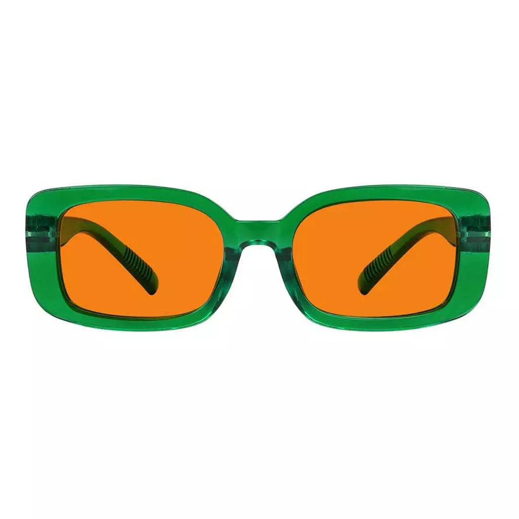 100% Blue Light Blocking Orange Glasses Metalless Screwless R2502-B98