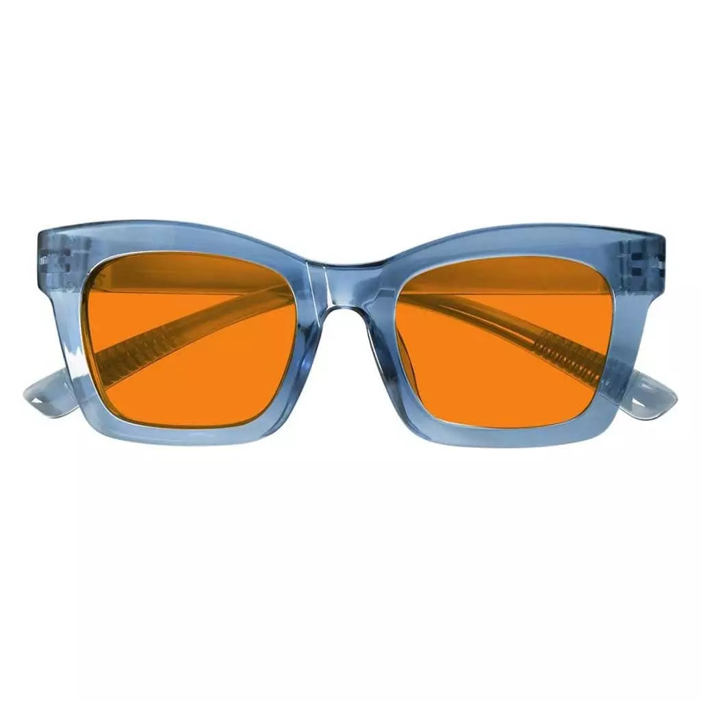 Cgcck 100% Blue Light Blocking Metalless Screwless Glasses Orange Tinted Lenses