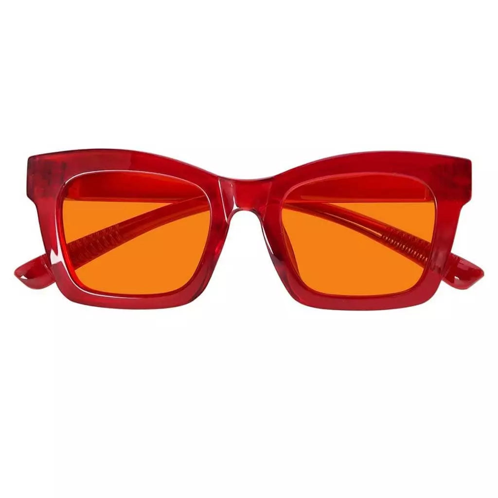 Cgcck 100% Blue Light Blocking Metalless Screwless Glasses Orange Tinted Lenses