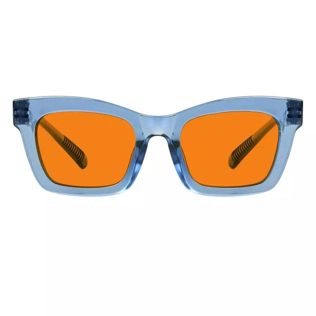 Cgcck 100% Blue Light Blocking Metalless Screwless Glasses Orange Tinted Lenses