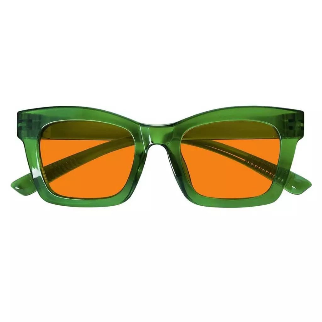 Cgcck 100% Blue Light Blocking Metalless Screwless Glasses Orange Tinted Lenses