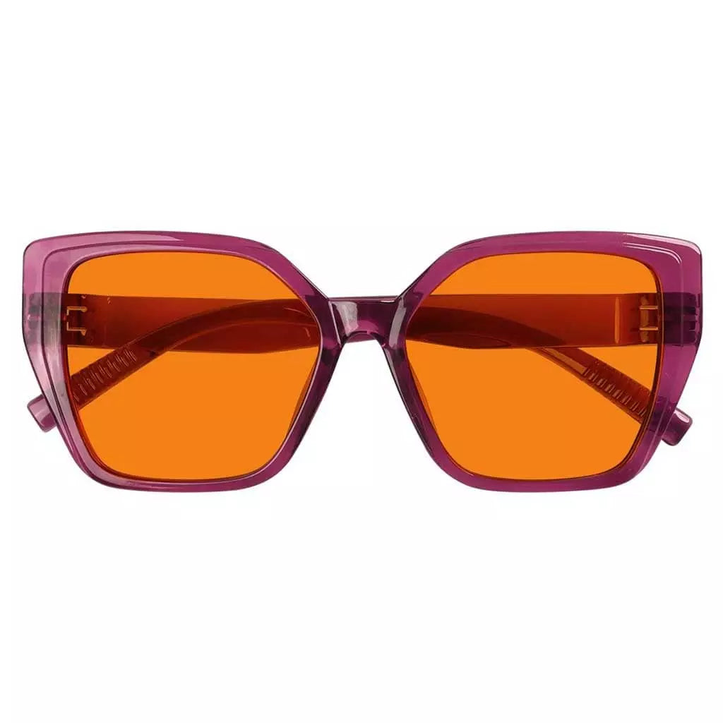 Cgccp 100% Blue Light Blocking Metalless Screwless Glasses Orange Tinted Lenses