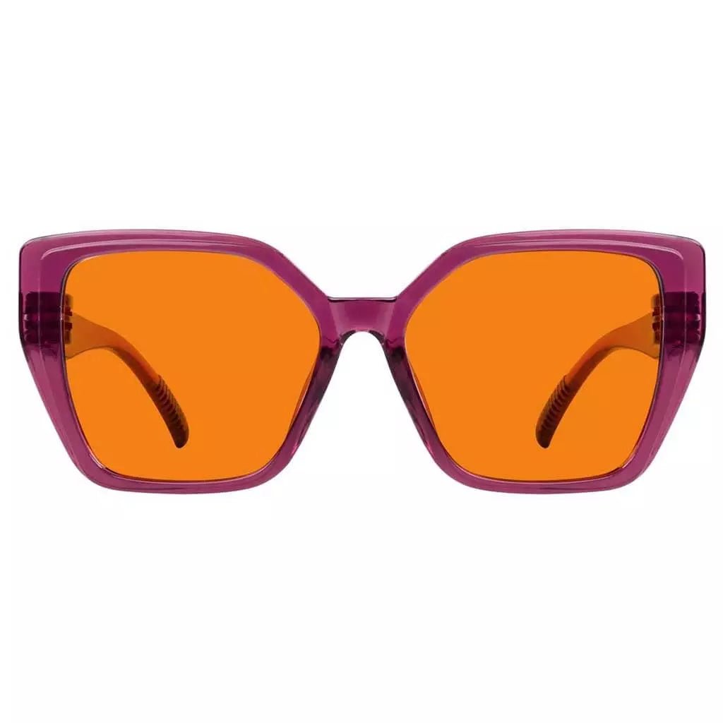 Cgccp 100% Blue Light Blocking Metalless Screwless Glasses Orange Tinted Lenses