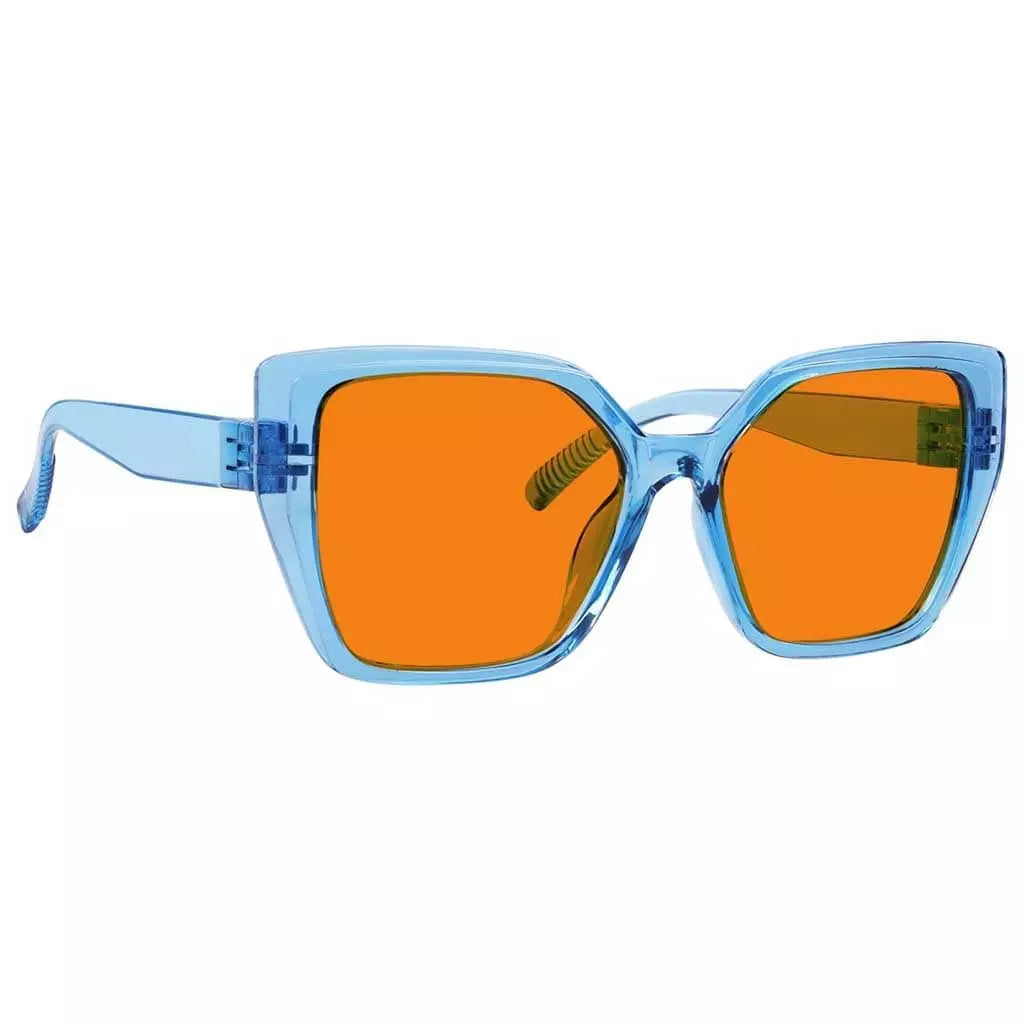 Cgccp 100% Blue Light Blocking Metalless Screwless Glasses Orange Tinted Lenses