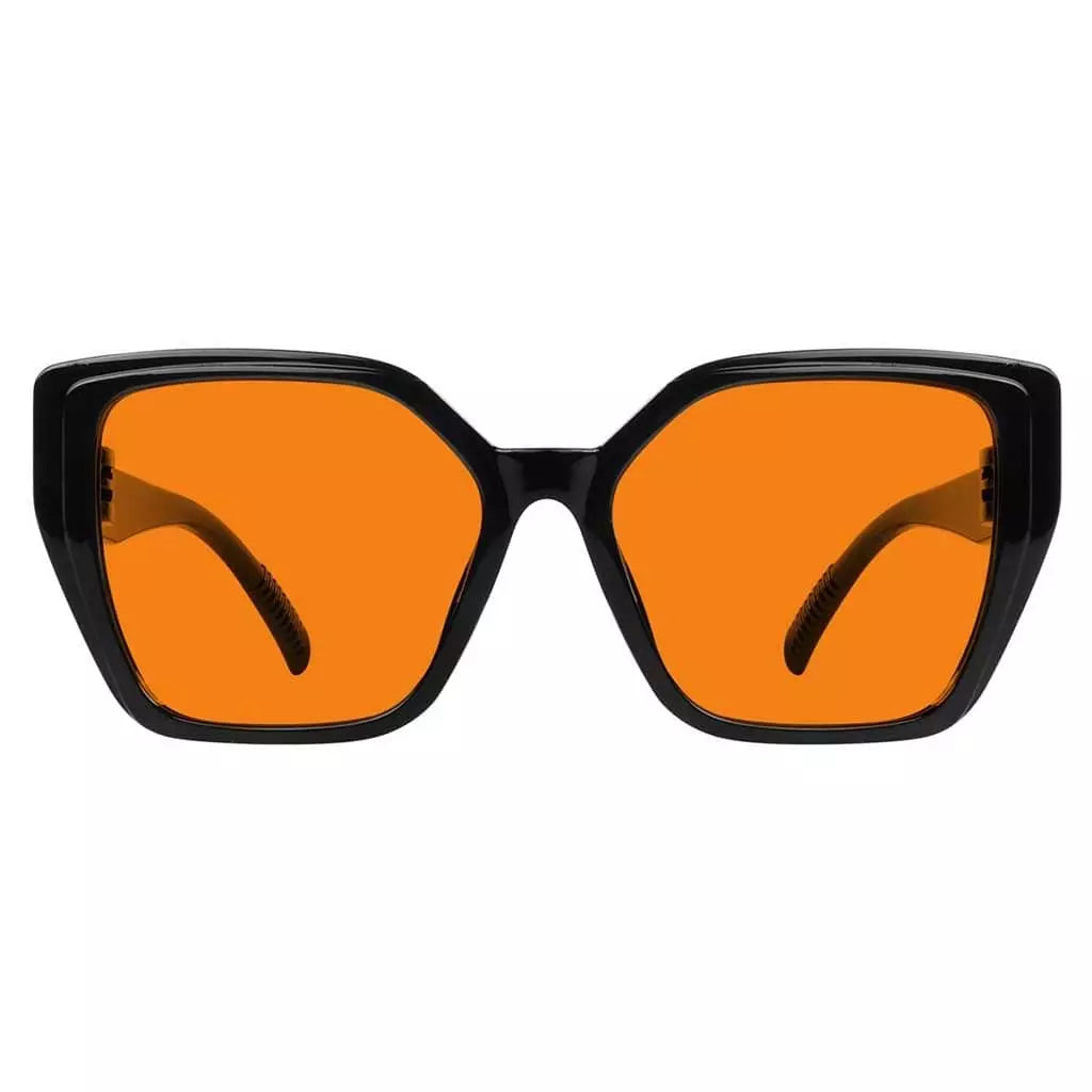 Cgccp 100% Blue Light Blocking Metalless Screwless Glasses Orange Tinted Lenses