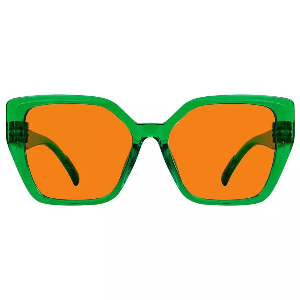 Cgccp 100% Blue Light Blocking Metalless Screwless Glasses Orange Tinted Lenses
