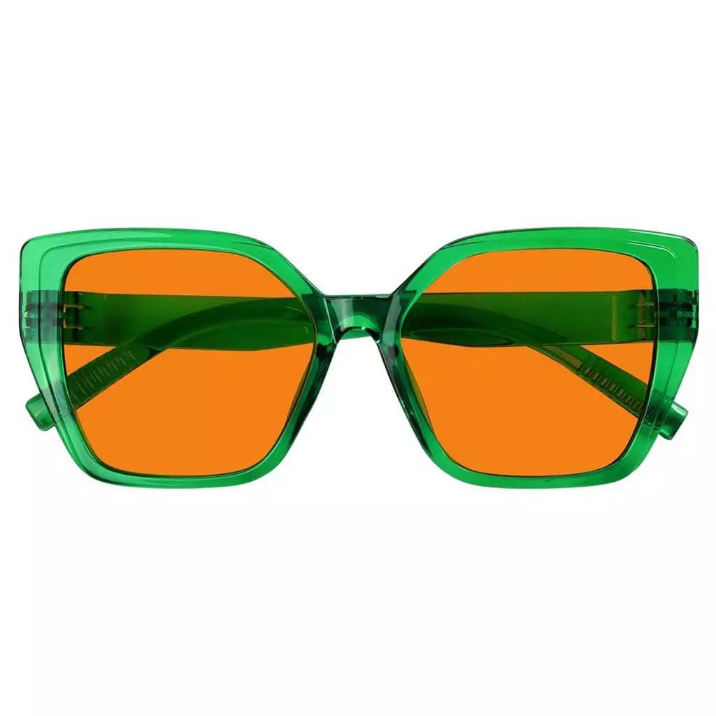 Cgccp 100% Blue Light Blocking Metalless Screwless Glasses Orange Tinted Lenses