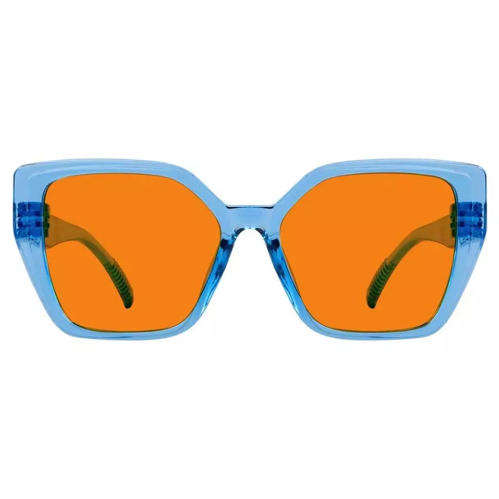 Cgccp 100% Blue Light Blocking Metalless Screwless Glasses Orange Tinted Lenses