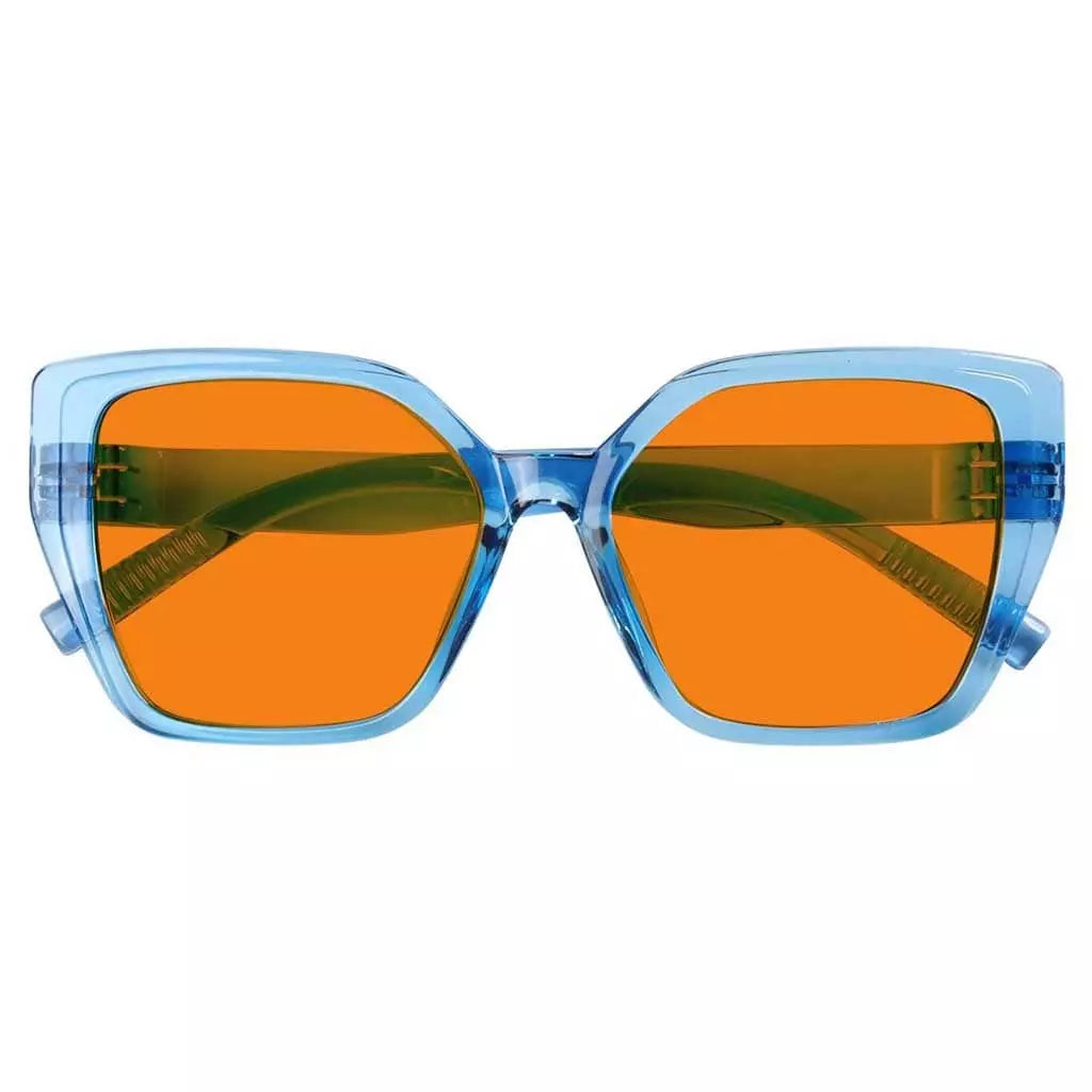 Cgccp 100% Blue Light Blocking Metalless Screwless Glasses Orange Tinted Lenses