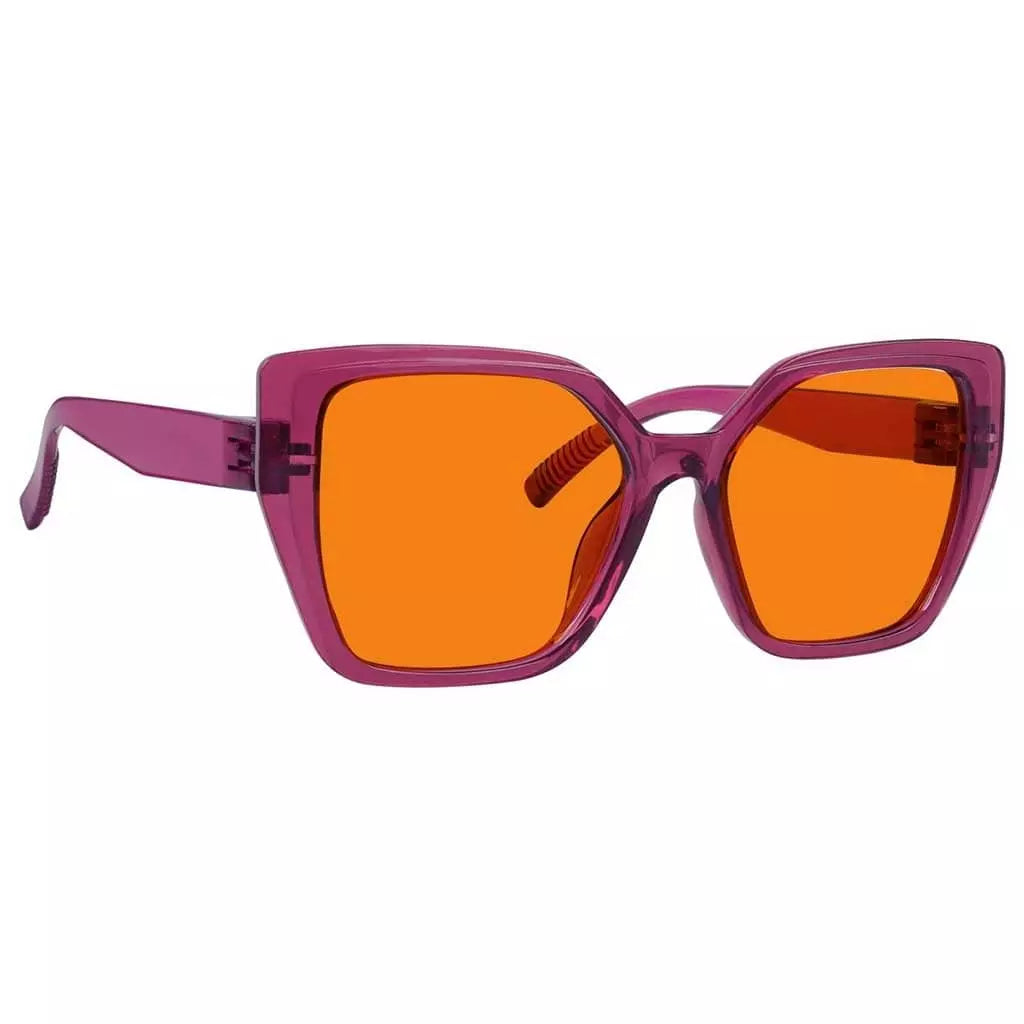 Cgccp 100% Blue Light Blocking Metalless Screwless Glasses Orange Tinted Lenses