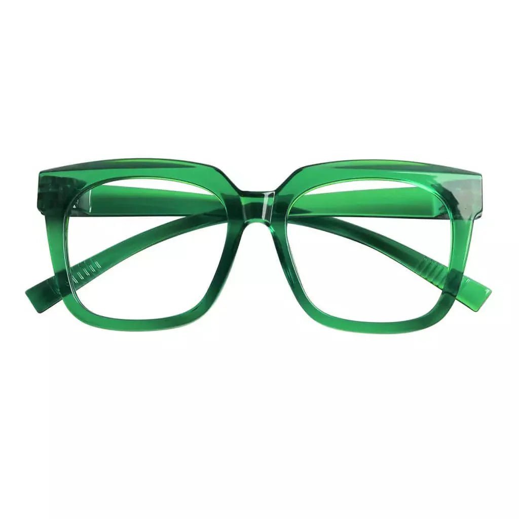 30% Blue Light Blocking Glasses Square Metalless Eyeglasses R2144-B15
