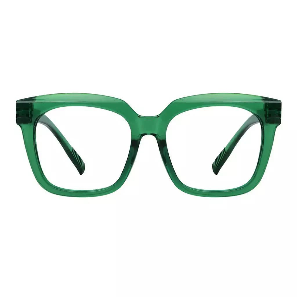 30% Blue Light Blocking Glasses Square Metalless Eyeglasses R2144-B15