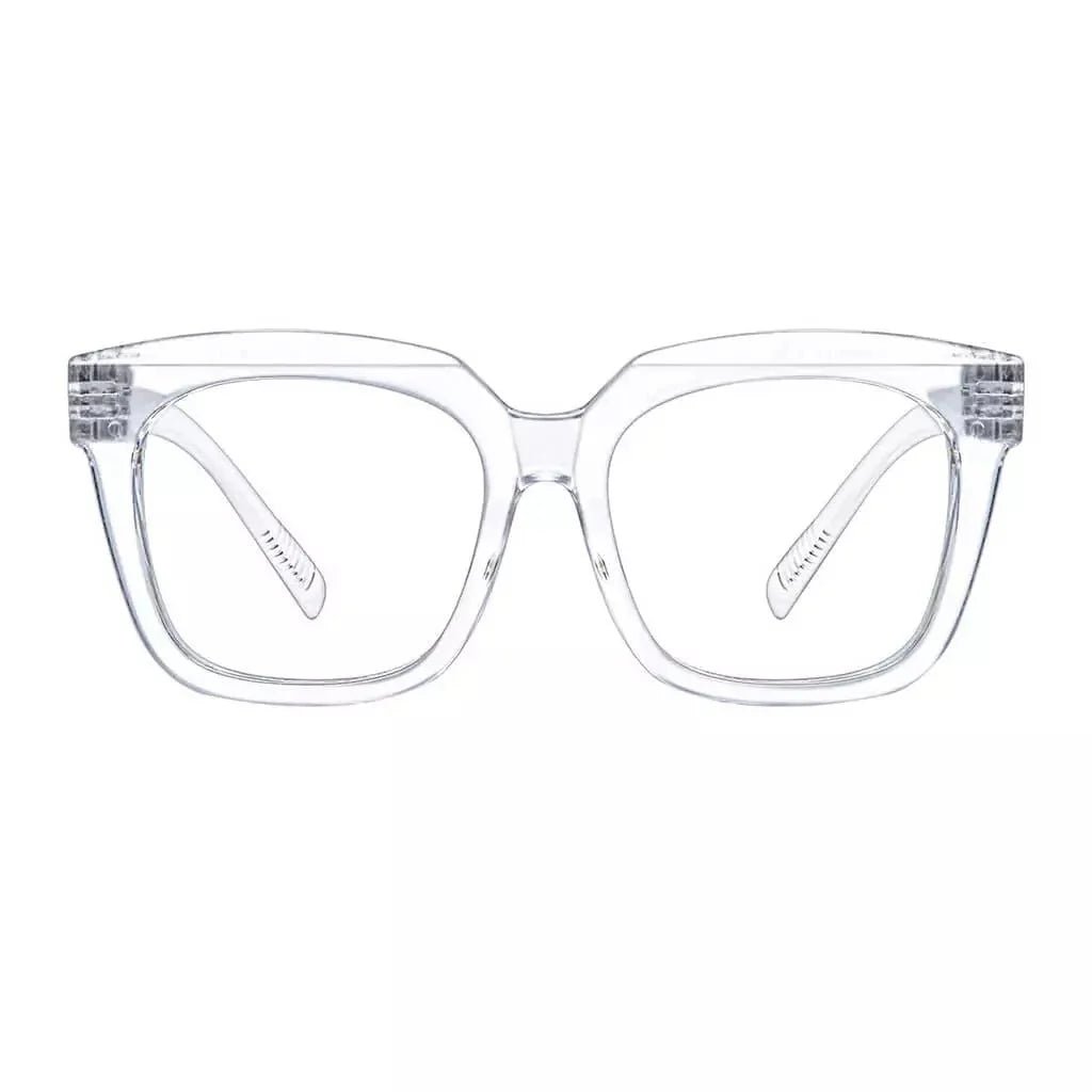 30% Blue Light Blocking Glasses Square Metalless Eyeglasses R2144-B15