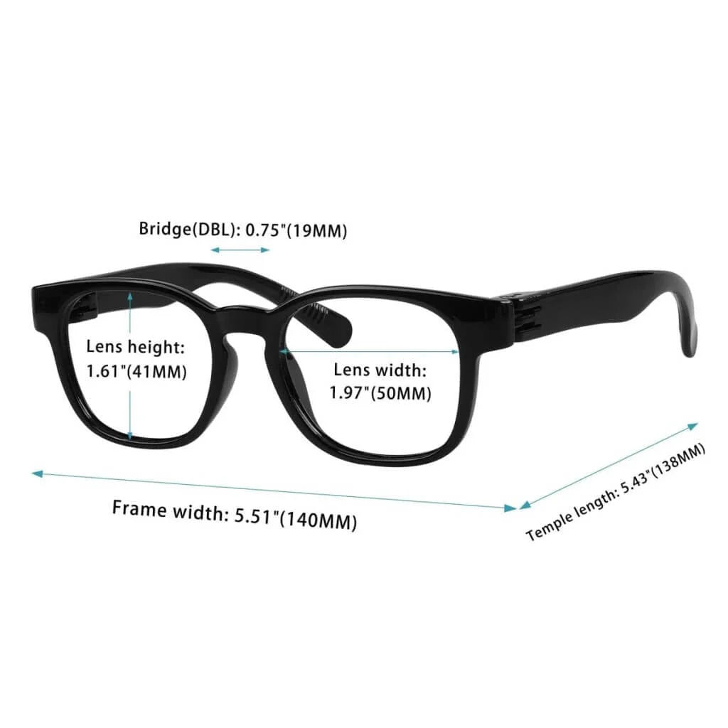 30% Blue Light Blocking Eyeglasses Stylish Screwless Eyewear