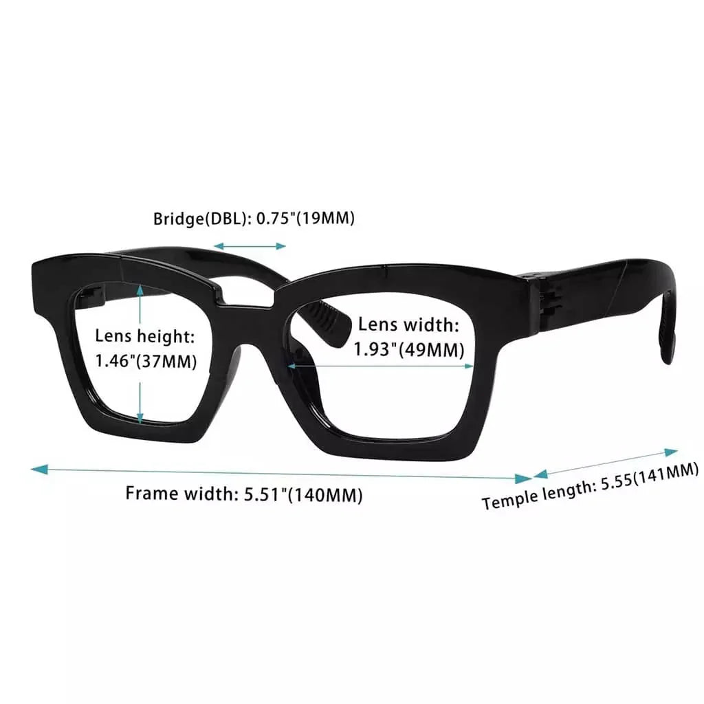 30% Blue Light Blocking Glasses Metalless Spring Hinge NR2019-B15