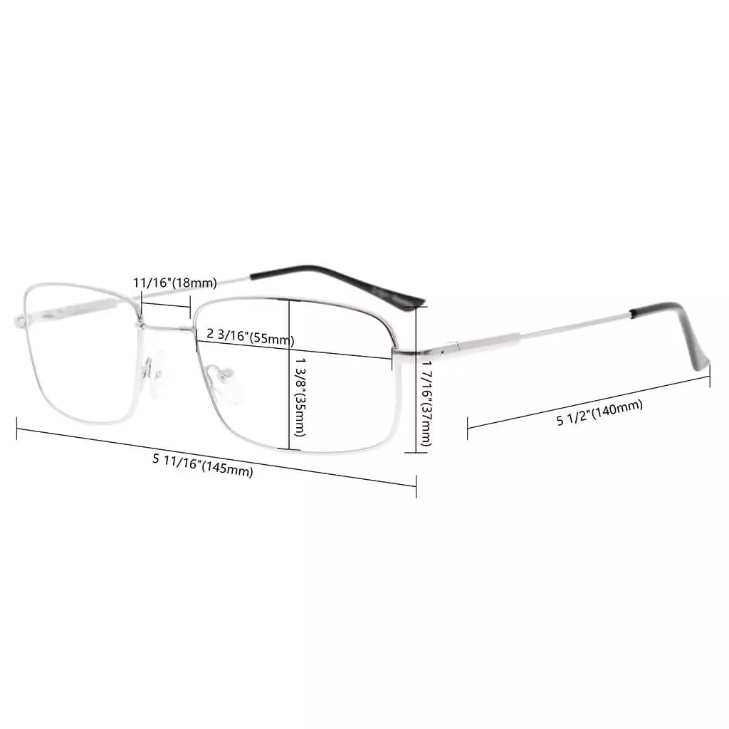 Titanium Blue Light Blocking Reading Glasses Men Women