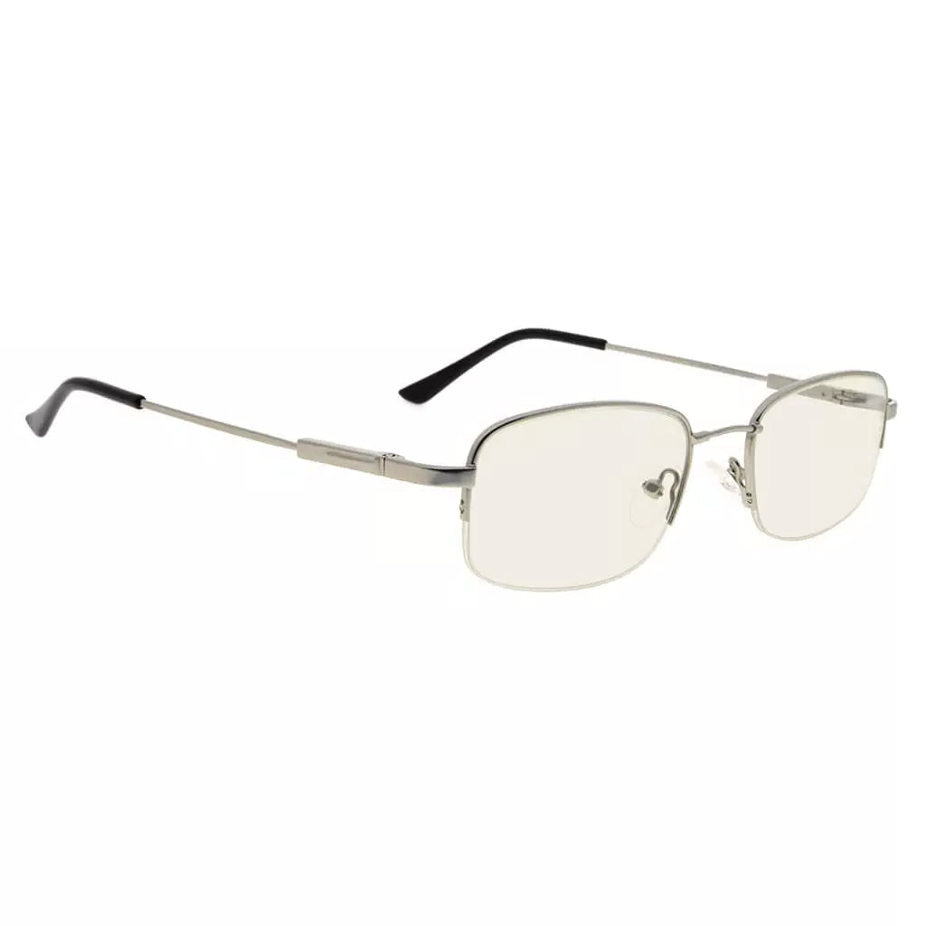 Half-Rim Titanium Blue Light Blocking Reading Glasses Men Women
