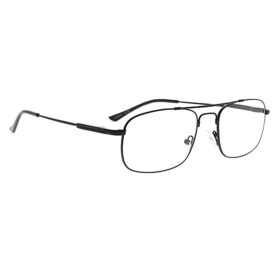 Pilot Wirerim Titanium Blue Light Blocking Glasses Men Spring Hinges