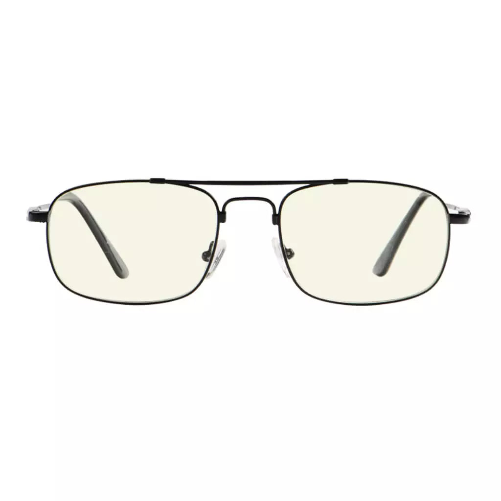 Pilot Wirerim Titanium Blue Light Blocking Reading Glasses Men Spring Hinges
