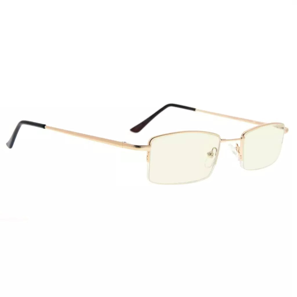 Half-Rim Blue Light Blocking Reading Glasses Men Women
