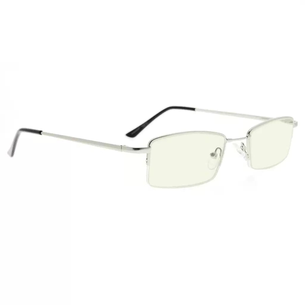 Half-Rim Blue Light Blocking Reading Glasses Men Women