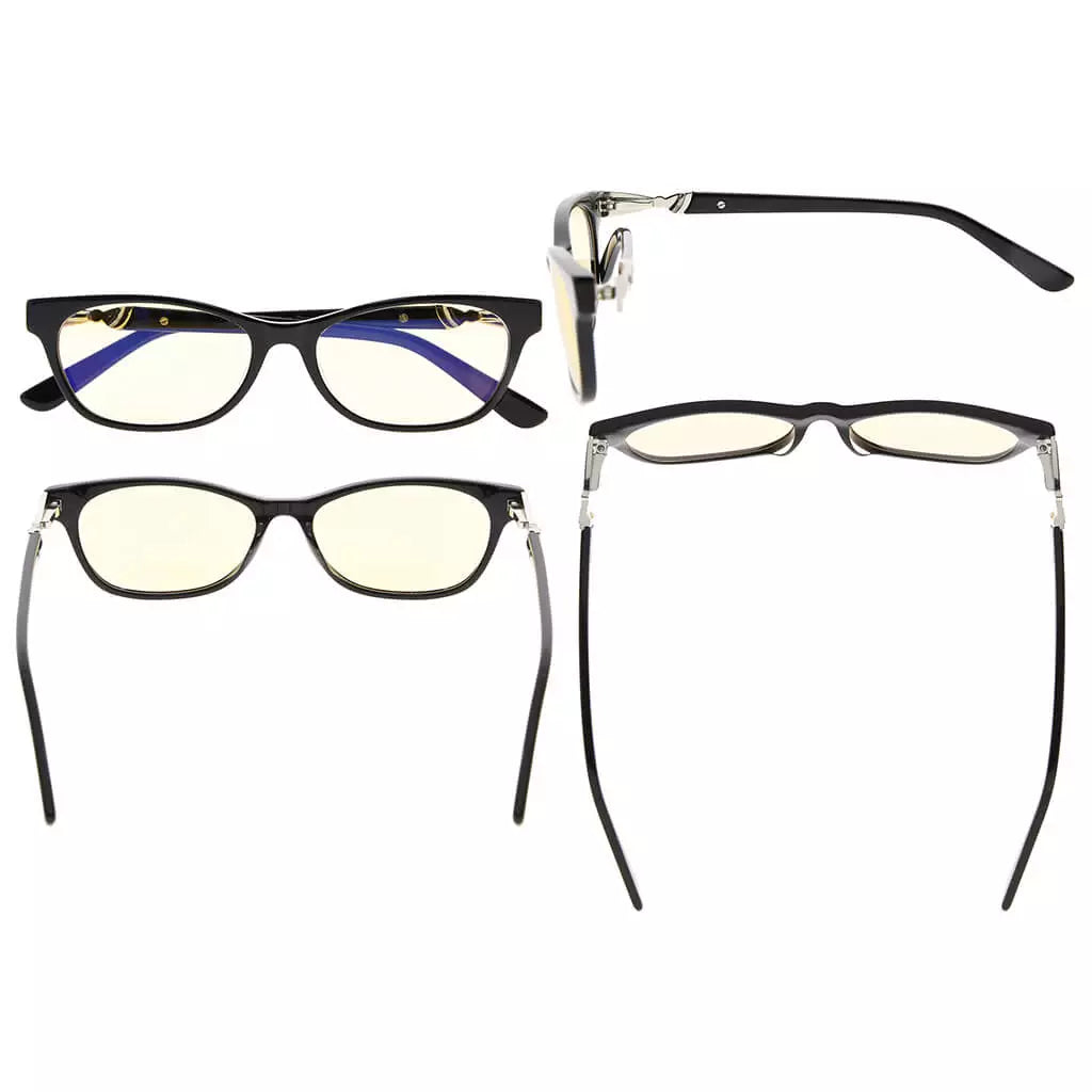 Cat Eye Blue Light Blocking Reading Glasses for Women