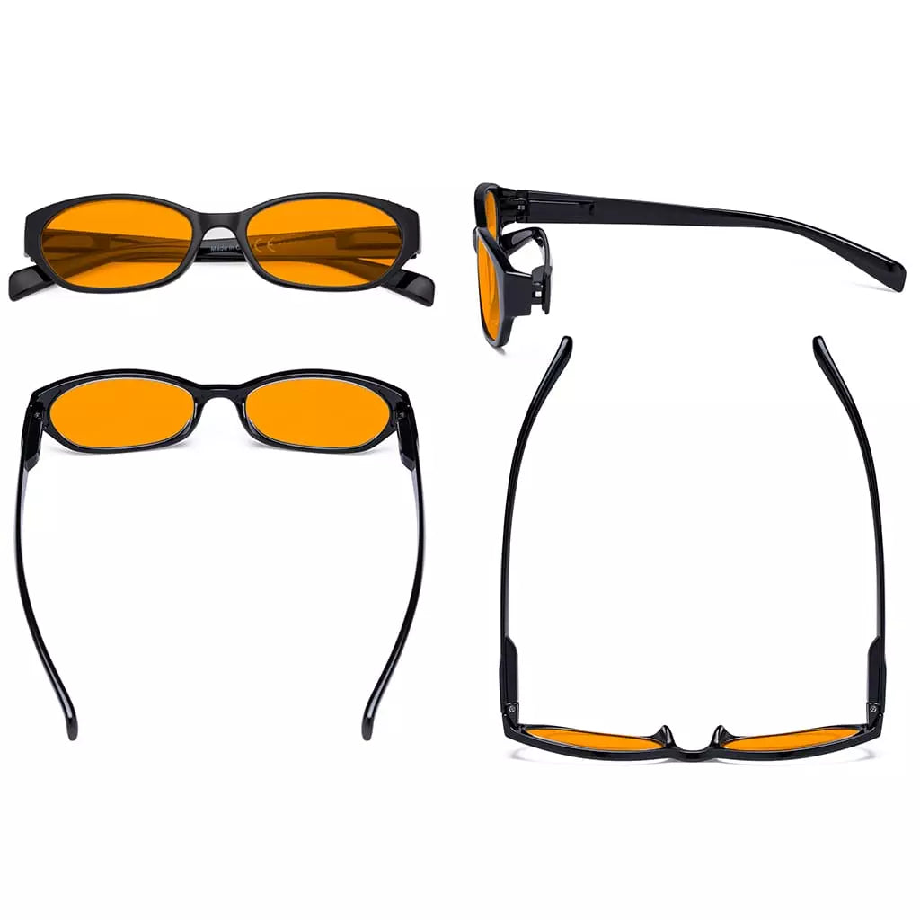 Orange Tinted Blue Light Blocking Glasses for Women