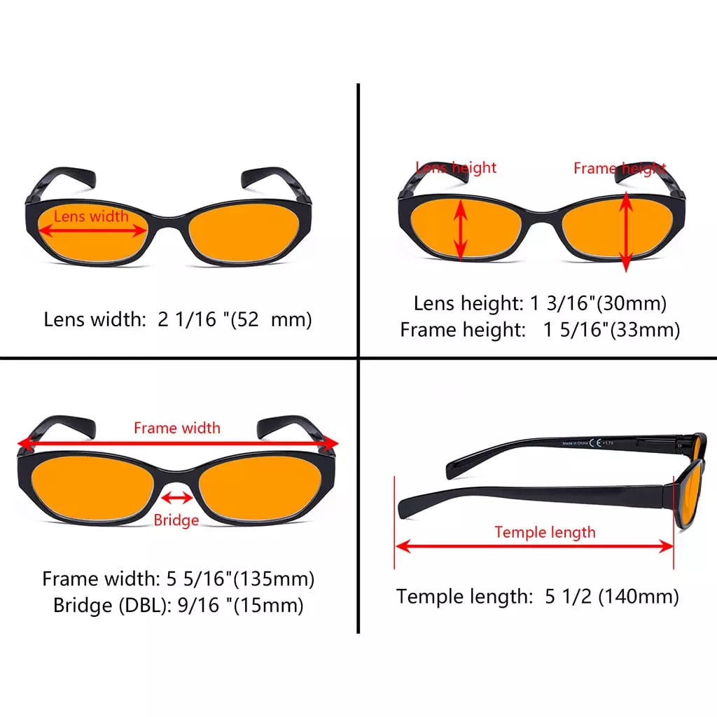 Orange Tinted Blue Light Blocking Glasses for Women