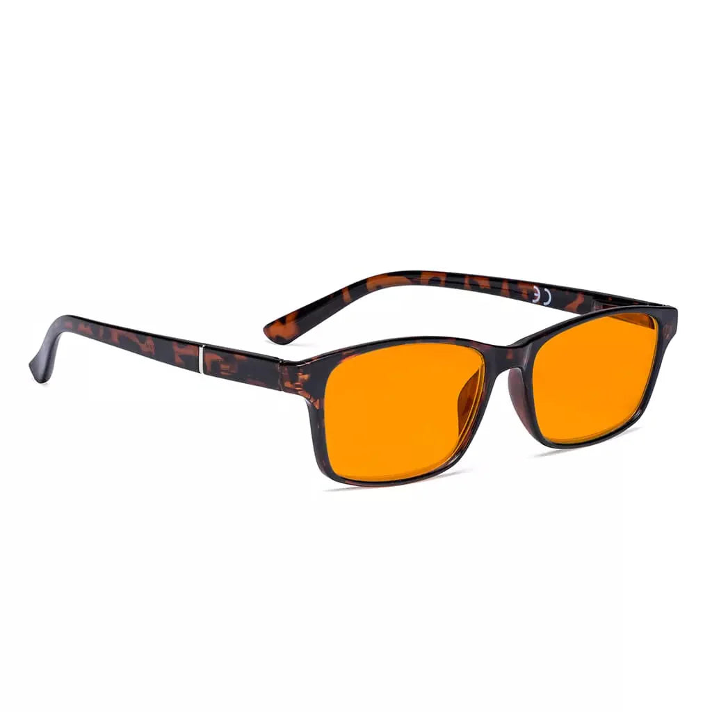 Orange Tinted Blue Light Blocking Reading Glasses for Women and Men
