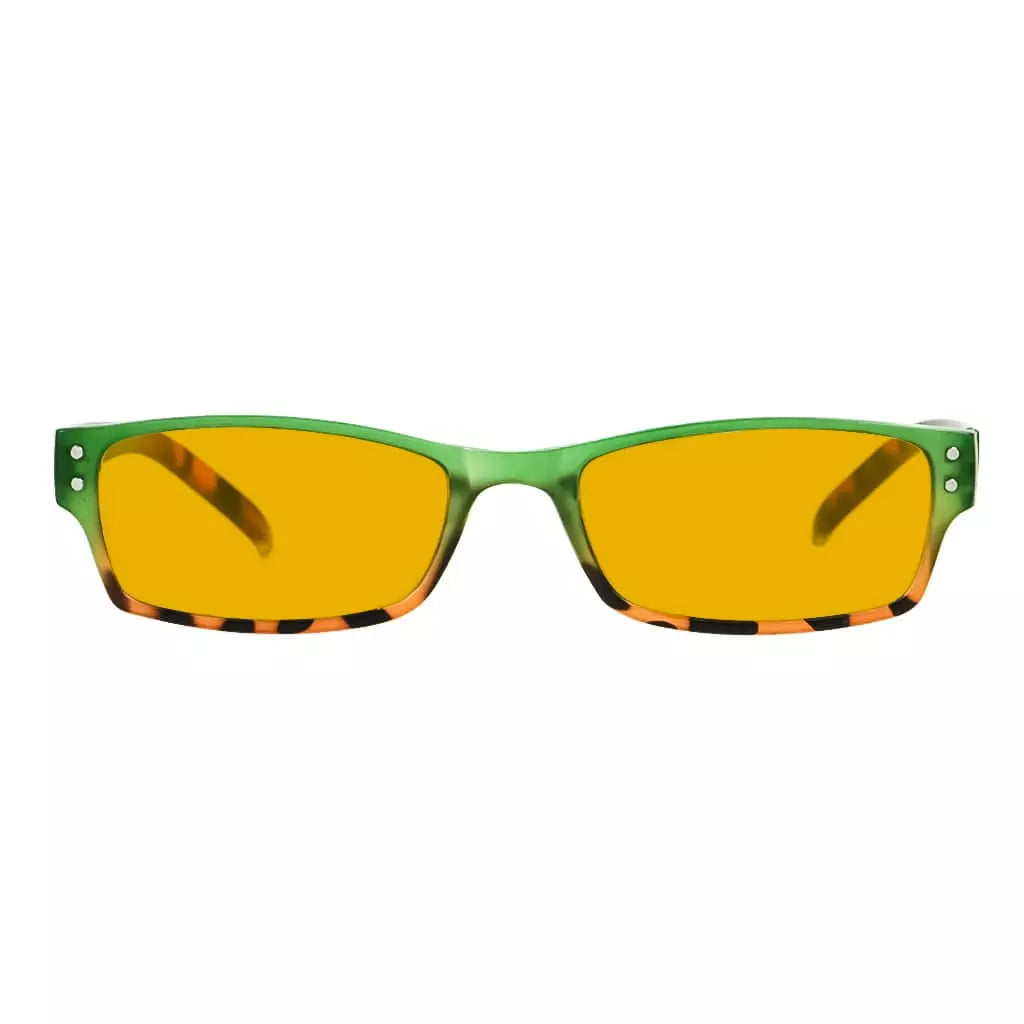 Amber Tinted Blue Light Blocking Reading Glasses Eyewear