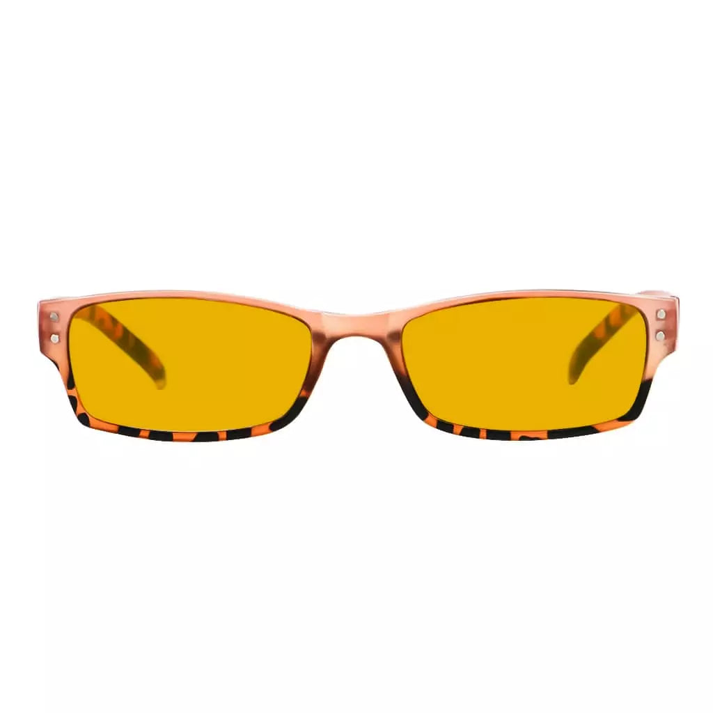 Amber Tinted Blue Light Blocking Reading Glasses Eyewear