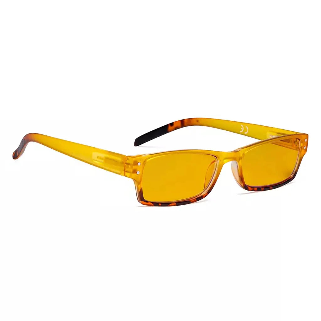 Amber Tinted Blue Light Blocking Reading Glasses Eyewear