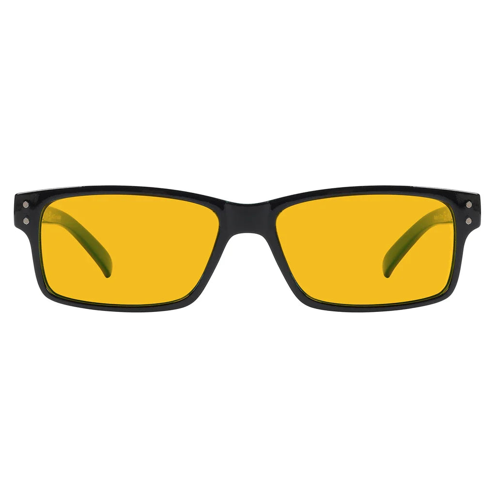 Amber Tinted Blue Light Blocking Reading Glasses Men