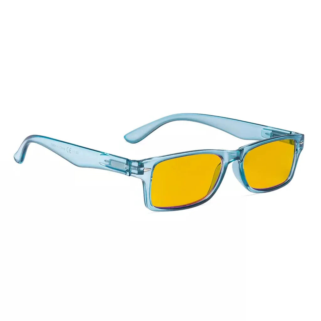 Amber Tinted Blue Light Blocking Reading Glasses Women