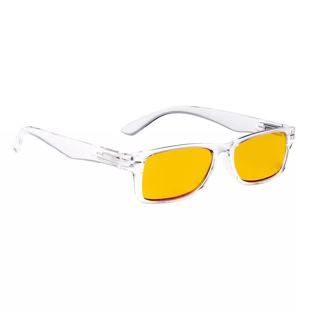 Amber Tinted Blue Light Blocking Reading Glasses Women